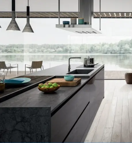 GOLA Rehau Черный матовый ручка-профиль gola l-образная, premium line, 4100мм, черный матовый