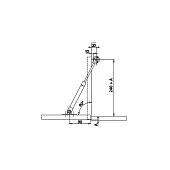 Газлифты, механизмы Delta газовый лифт секретерный без доводчика, грузопод. 60n