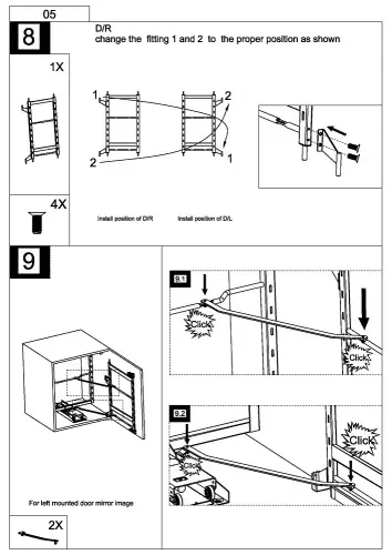 Выдвижные системы для кухонных пеналов мини буфет encanto в базу 450 мм, серый