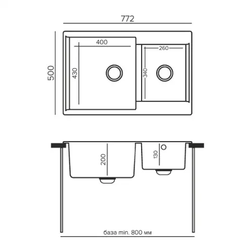 Мойка Polygran модель BRIG 772 кремовый Мойки Polygran мойка polygran модель brig 772 кремовый