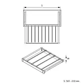 Вешалки для одежды вешалка для брюк (брючница) gtv elite 560*485*58мм с доводчиком, графит
