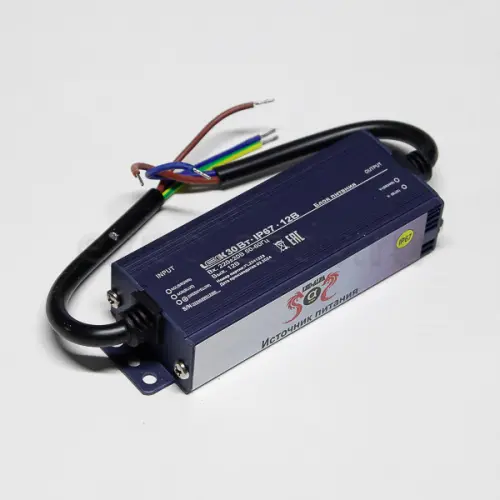 Блоки питания 12V, IP20, IP67 блок питания 30w, 12v, ip67