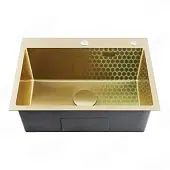 Мойки кухонные Avivacom мойка кухонная avivacom модель gd5045, нано золото декор