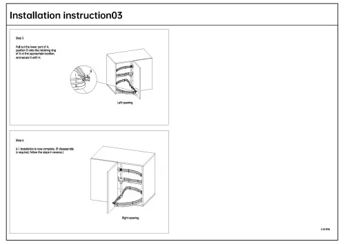 Решение для угловых тумб волшебный уголок encanto revolving saucer 180° в модуль 800-1000мм, поворотный, серый
