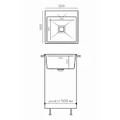 Мойки кухонные Распродажа мойка кухонная tolero модель blade 500 уголь