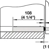 Механизмы открывания, демпферы адаптер hefele для монтажа на поверхности, серый
