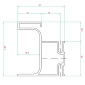 Ручка-профиль вертикальный боковой L для плиты 16мм, 3000мм, черный матовый GOLA Rehau Черный матовый ручка-профиль вертикальный боковой l для плиты 16мм, 3000мм, черный матовый