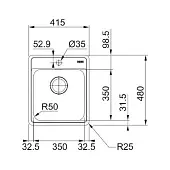 Мойки кухонные Распродажа мойка кухонная franke bell модель bcx 610-42 tl полированная
