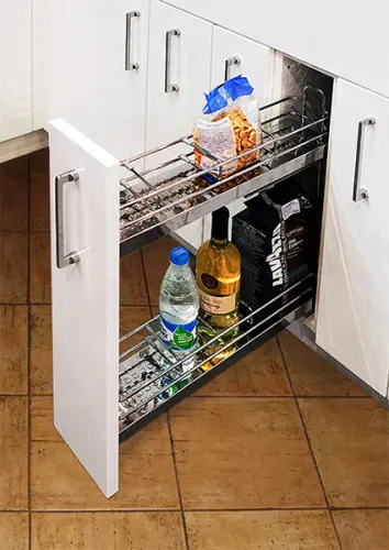 Кухонные корзины, бутылочницы бутылочница elegance в базу 150мм, с доводчиком, левая