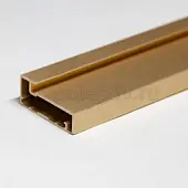Профиль для стекла профиль фасадный mz 04, 5800мм, золото браш