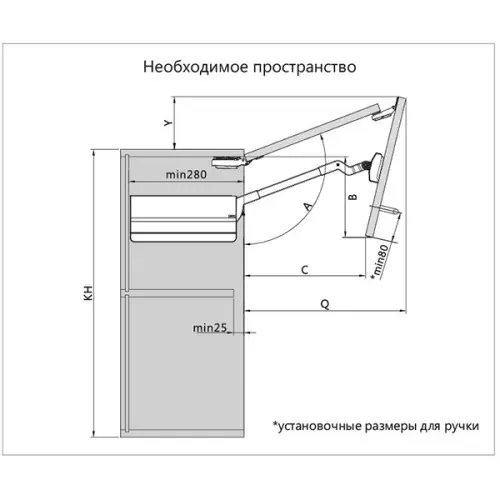 Подъемники складные подъемник dtc top stay st (650-729мм), 7-11,6 кг, серый