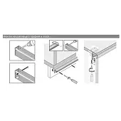 Система Wing 77 направляющий профиль wing 77, 3200мм, перфорация, алюминий