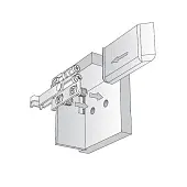 Навески для шкафов декор. крышка scarpi-4 антрацит левая