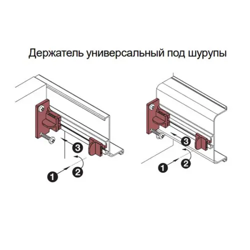 Комплектующие профиль Gola держатель универсальный для алюм. профилей (1 пара), зеленый