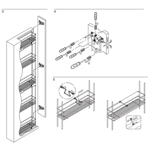 Выдвижные системы для кухонных пеналов колонна выдвижная partner range в базу 150 мм, левая