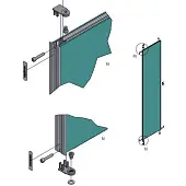 Комплекты распашных дверей Raumplus комплект профиля раумплюс s800 для 1 распашной двери (справа), ширина шкафа до 1000 мм, серебро