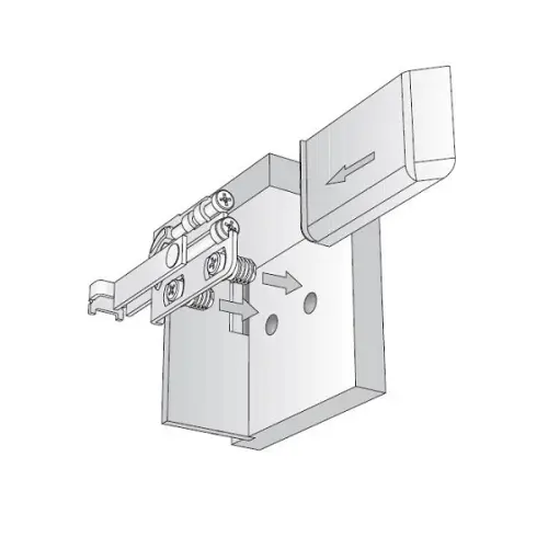 Навески для шкафов декор. крышка scarpi-4 антрацит левая