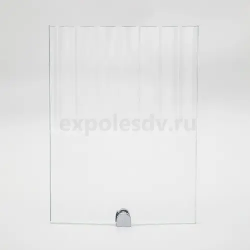 Стекло интерьерное Китай стекло прозрачное рифленое "лайн широкий" осветленное, 4.5мм (2100*2440) (продажа кратно 0,5 листа)