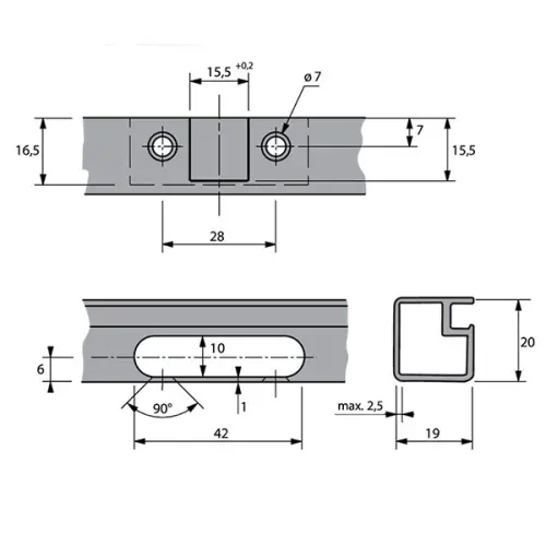 Петли мебельные Hettich (Германия) петля hettich sensys накладная 95° для al-профиля, push to open, без доводчика 