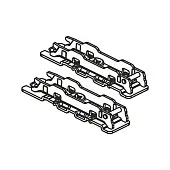 Комплектующие DTC планка монтажная dtc под верхнюю петлю 3d (2шт) для top stay st