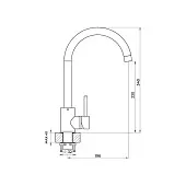 Смесители Polygran смеситель кухонный polygran альтаир, черный