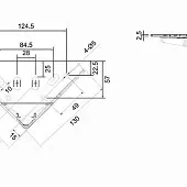 Опоры декоративные опора мебельная metalline h140 мм, черный песок