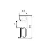 FIT  пв профиль вертикальный fit оптима 5500мм соф тач белый