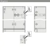 Система WingLine L 2024 комплект механизма pull to move light, антрацит