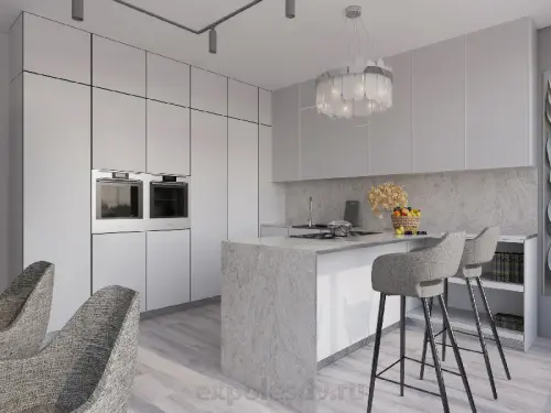 Фасадные панели EMDIWAY white matt, плита emdiway 2745 х 1220 х 18 мм