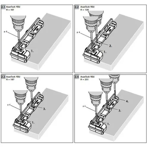 Мебельный шаблон Hettich Practica 275, для задней стенки Avantech You Монтажные приспособления мебельный шаблон hettich practica 275, для задней стенки avantech you