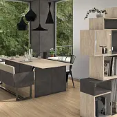 Стеновая панель ДСП EGGER стеновая панель бетон чикаго темно-серый, эггер 4100х640х8мм