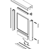 Комплекты раздвижных дверей Raumplus комплект профиля-купе раумплюс s751 на 2 двери, ширина шкафа до 2500 мм, бронза