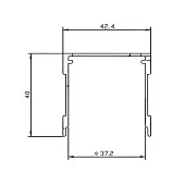 Направляющие/упоры вн1 верхняя направляющая одинарная 5900мм матовое серебро