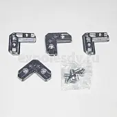 Фурнитура для стеклянных фасадов уголок соединительный узкий для mz 01