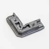 Фурнитура для стеклянных фасадов уголок соединительный узкий для mz 01