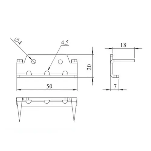 Крепёж для дерева Гвоздэк крепеж гвоздэк твин, гальванический цинк, цвет серебро (800 шт/уп.)