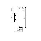 Белый матовый ручка-профиль sola c-образная, 3000мм, белый матовый