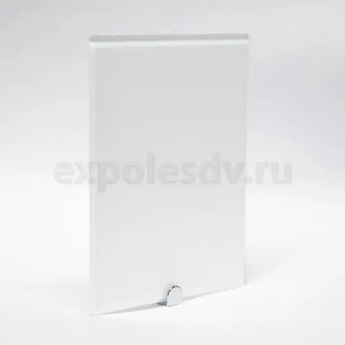 Стекло интерьерное Китай стекло окрашенное матовое белое, 4мм (1605*2550) с плёнкой