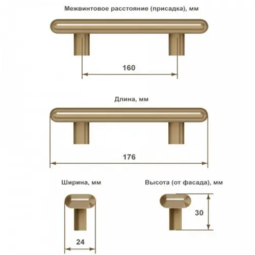 Ручка мебельная Gozo, 160мм, хром Ручки мебельные Metakor ручка мебельная gozo, 160мм, хром