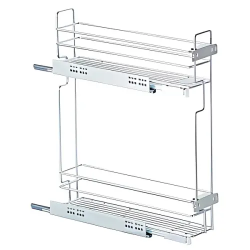 Кухонные корзины, бутылочницы бутылочница в базу 150 мм квадро-1 push to open, левая