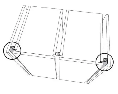Никель ручка-профиль вертикальный боковой l для плиты 18мм, 4700мм, никель матовый