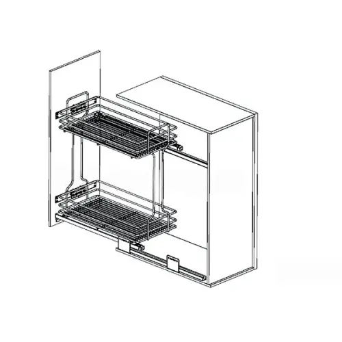 Кухонные корзины, бутылочницы бутылочница в базу 200 мм elegance с доводчиком