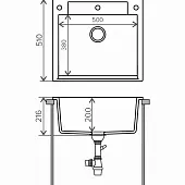 Мойка кухонная Polygran модель ARGO 560 песочный Мойки кухонные Распродажа мойка кухонная polygran модель argo 560 песочный