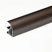 C-образный пв профиль вертикальный с-образный 5800мм матовый кофе