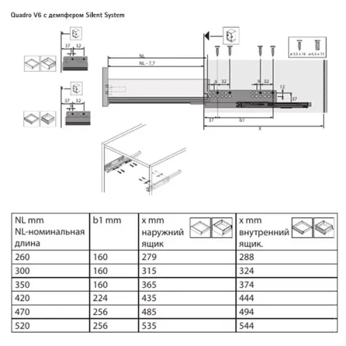 Комплект ящика InnoTech Atira NL-350*176 мм, Silent System, антрацит Комплекты ящиков InnoTech Atira комплект ящика innotech atira nl-350*176 мм, silent system, антрацит