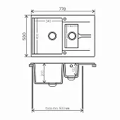 Мойки кухонные Распродажа мойка кухонная polygran модель brig 770 серый