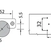 Петли мебельные Samsung IREX (Корея) петля samsung irex вкладная 110°, slide on, без доводчика, с мп