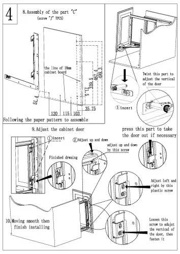 Решение для угловых тумб волшебный уголок encanto magic corner в модуль 900-1000 мм, поворотно выдвижной, правый, серый
