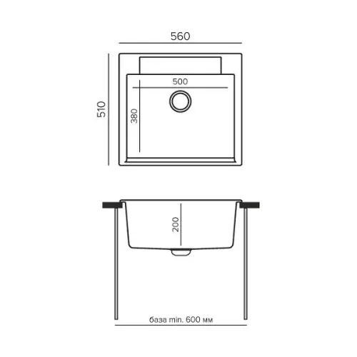 Мойки Polygran мойка кухонная polygran модель argo 560 кремовый