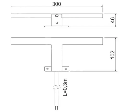 Светильники светильник fagus-4, 220v, 4,5w, 4000k, хром